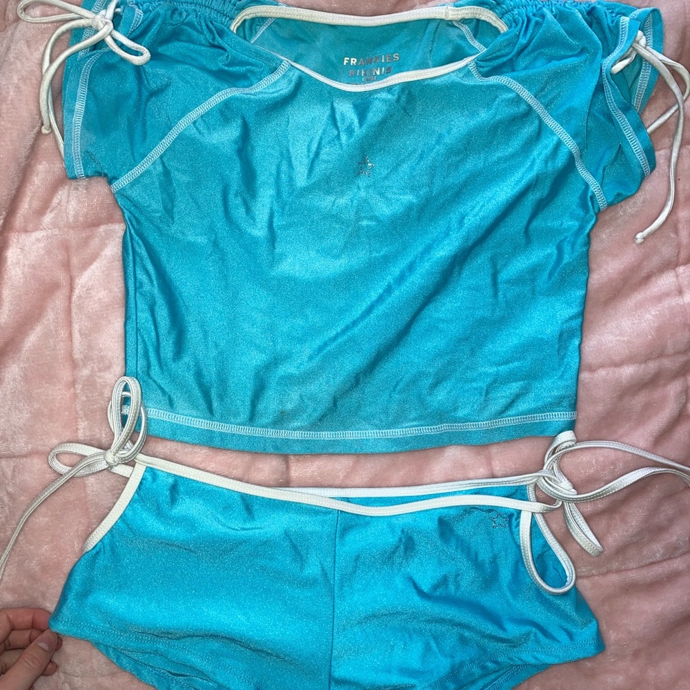 Frankie's Bikinis Turquoise Swimwear